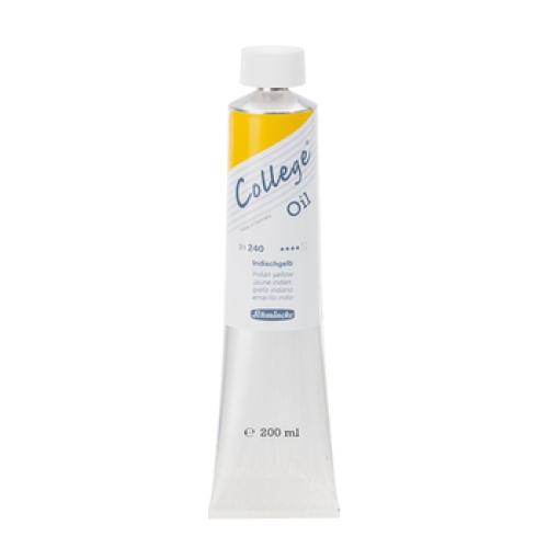 Schmincke College Oil Color Indian Yellow 200ml tube (g.P. 1L= 41€)
