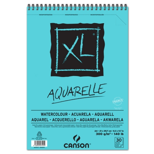 Canson XL Aquarell Block A4 300g/m² ( 30 Blatt)