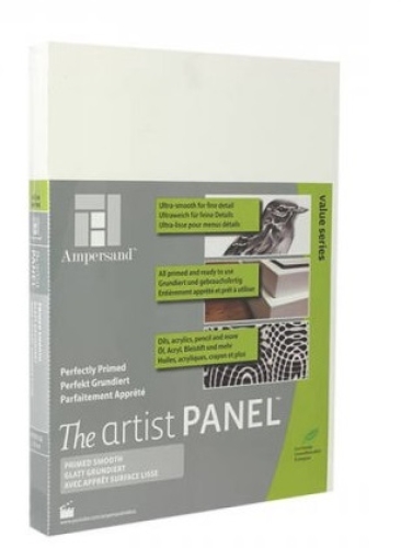 The artist Panel perfectly primed 20x30x2,2cm , white