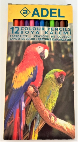Adel crayon sets, 12-part or 24-part