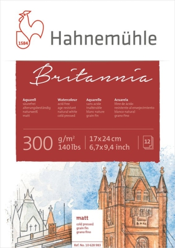 Hahnemühle Britannia 300 g/m² 17 x 24 cm 12 Blatt