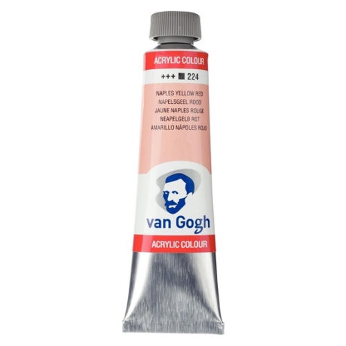 Talens Van Gogh Acrylfarbe Tube 40 ml Neapelgelb Rot 224 (g.P. 1L= 97,50€)