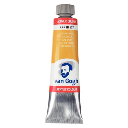Talens Van Gogh Acrylic Paint Tube 40 ml Yellow Ochre 227 (g.P. 1L= 97,50€)