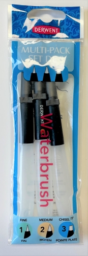 Derwent water brush pack, 3 pcs.