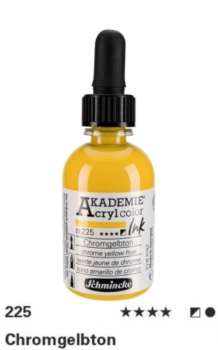 Akademie Ink 50 ml , 225 chromgelbton (g.P. 1L=97,80€)