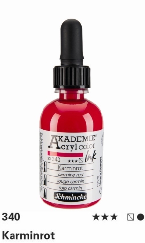 Akademie Ink 50 ml , 340 karminrot (g.P. 1L=97,80€)