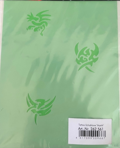 Airbrush Tattoo- Schablone "Mystik" 21x14,9 cm