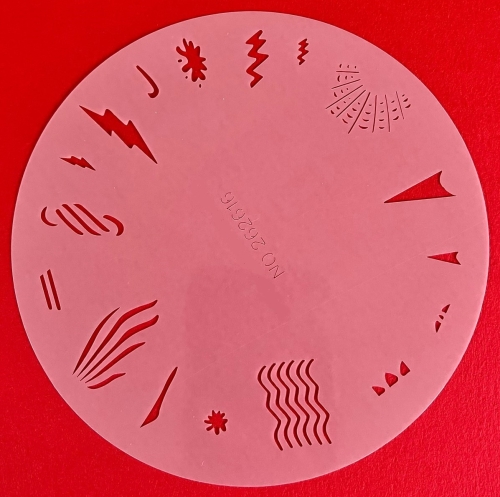 Preview: CRESET27 Findernägel und Modellbau Airbrush- Schablonen Set 5-teilig