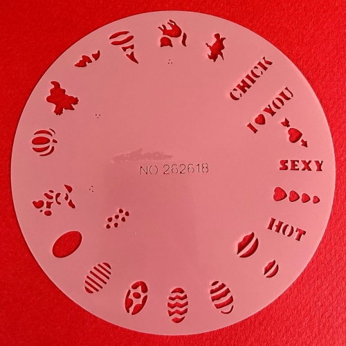 Preview: CRESET8 Findernägel und Modellbau Airbrush- Schablonen Set 5-teilig