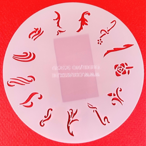 Preview: CRESET21 finder nails and modeling airbrush stencils set 5 pieces 