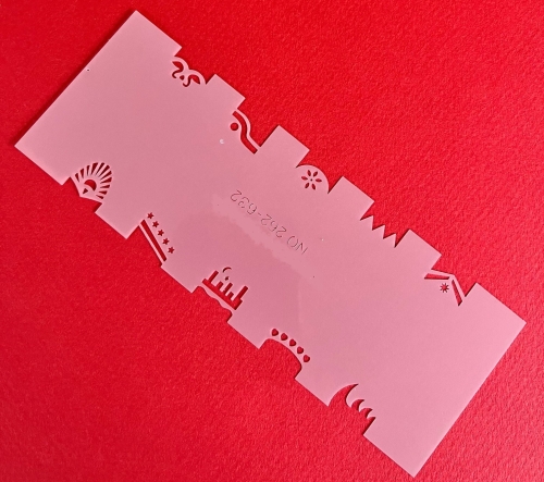 Preview: CRESET7 Findernägel und Modellbau Airbrush- Schablonen Set 5-teilig