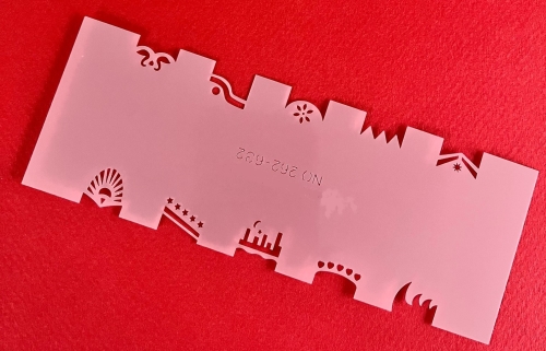 Preview: CRESET11 Findernägel und Modellbau Airbrush- Schablonen Set 5-teilig