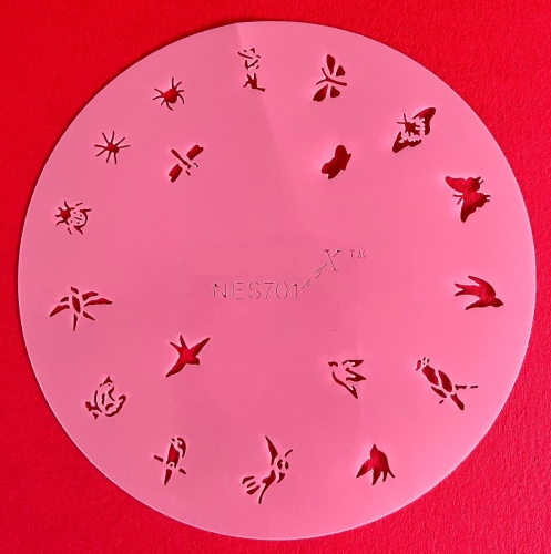 Preview: CRESET28 Findernägel und Modellbau Airbrush- Schablonen Set 5-teilig