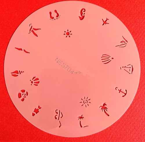 Preview: CRESET25 Findernägel und Modellbau Airbrush- Schablonen Set 5-teilig