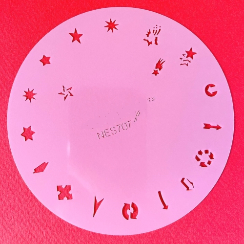 Preview: CRESET19 finder nails and modeling airbrush stencils set 5-piece. 