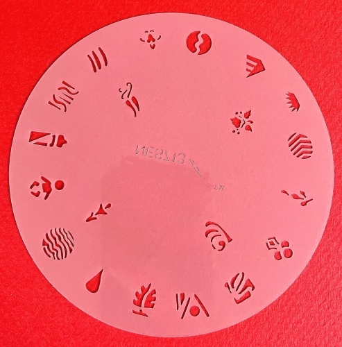 Preview: CRESET20 finder nails and modeling airbrush stencils set 5 pieces