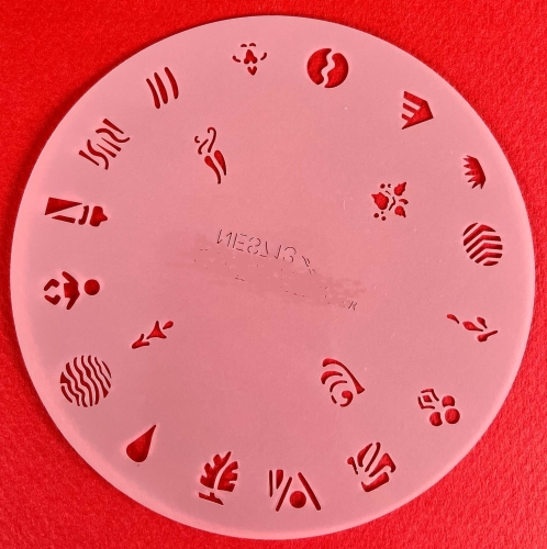 Preview: CRESET18 finder nails and modeling airbrush stencils set 5-piece. 