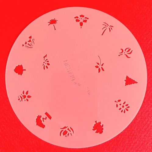 Preview: CRESET22 finder nails and model airbrush stencils set 5 pieces 