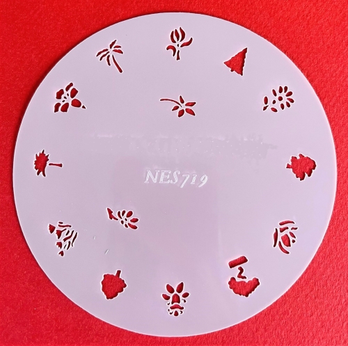 Preview: CRESET25 Findernägel und Modellbau Airbrush- Schablonen Set 5-teilig