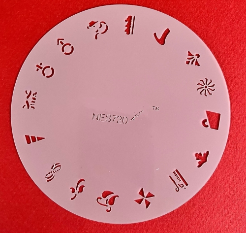 Preview: CRESET10 Findernägel und Modellbau Airbrush- Schablonen Set 5-teilig