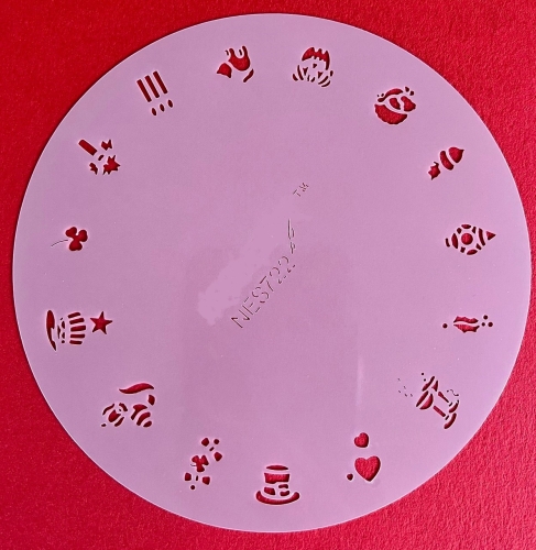 Preview: CRESET26 Findernägel und Modellbau Airbrush- Schablonen Set 5-teilig