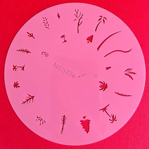 Preview: CRESET28 Findernägel und Modellbau Airbrush- Schablonen Set 5-teilig