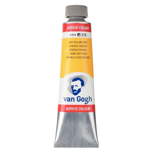Talens Van Gogh Acrylic Paint Tube 40 ml Azo Yellow Dark 270 (g.P. 1L= 97,50€)
