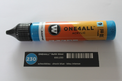 Molotow one4all refill Marker 230 schockblau 30ml (GP 1L= 216,67€)