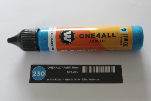 Molotow one4all refill Marker 230 schockblau 30ml (GP 1L= 216,67€)