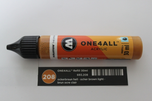 Molotow one4all refill Marker 208 ockerbraun hell 30ml (GP 1L= 216,67€)