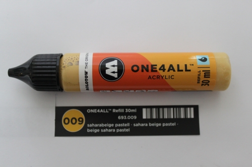 Molotow one4all refill 009 sahara beige pastell 30ml (GP 1L= 216,67€)