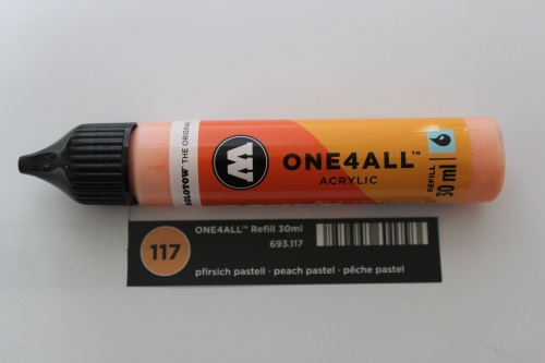 Molotow one4all refill Marker 117 pfirsich pastell 30ml (GP 1L= 216,67€)