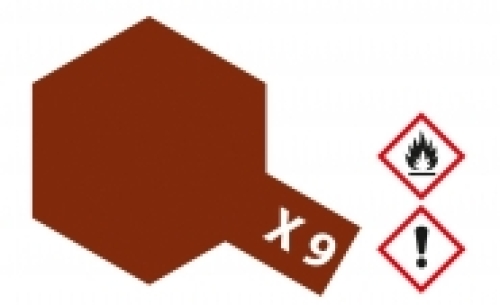 Tamiya X-9 brown acrylic paint, 23 ml (GP 1L= 216,96€)