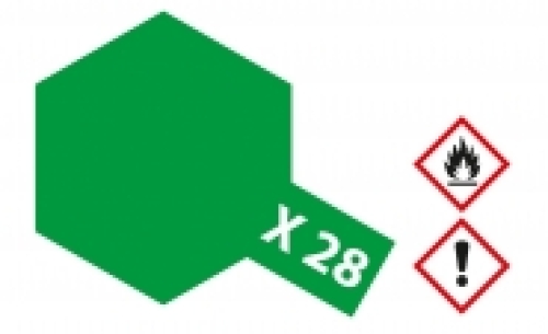 Tamiya X-28 park green acrylic paint, 23 ml (GP 1L= 216,96€)