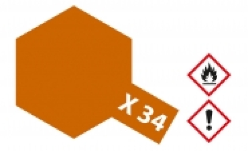 Tamiya X-34 metallic brown acrylic paint, 23ml (GP 1L= 278,26€)