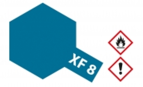 Tamiya XF-8 flat blue acrylic paint 23 ml (GP 1L= 216,96€)