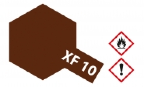 Tamiya XF-10 flat brown acrylic paint, 23 ml (GP 1L= 216,96€)