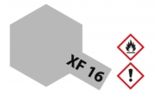 Tamiya XF-16 flat aluminum acrylic paint, 23 ml (GP 1L= 278,26€)