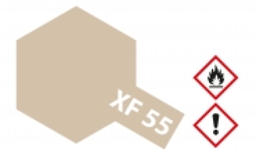 Tamiya XF-55 deck tan acrylic paint, 23 ml (GP 1L= 216,96€)