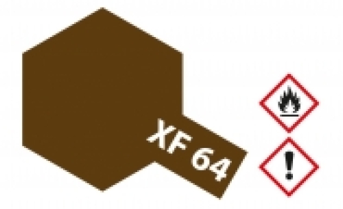 Tamiya XF-64 red brown acrylic paint 23ml (GP 1L= 216,96€)