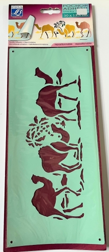 Airbrush- Schablone "Kamele" 30x13,5 cm