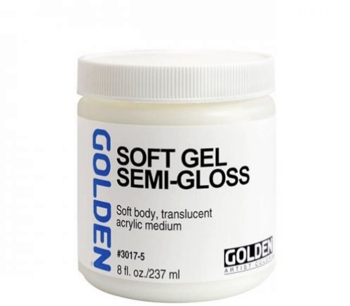 Golden light texture gel, slightly glossy "Soft Gel Semi-Gloss" Series C, 237ml (g.P. 1L=72,57€)
