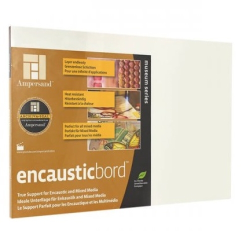 Encausticbord 24cmx30cmx6mm base for encaustic and mixed media, white