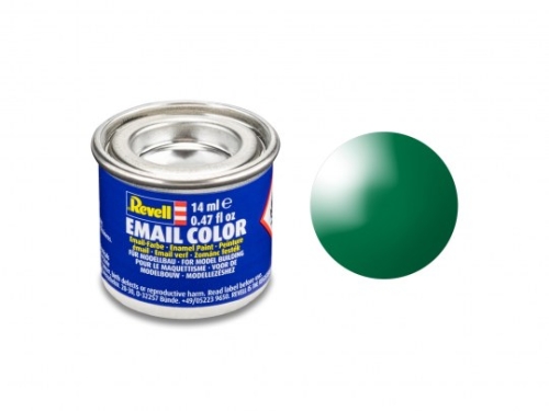Enamel Color Emerald Green, glossy, 14ml, RAL 6029  (GP 1L= 228,57€)