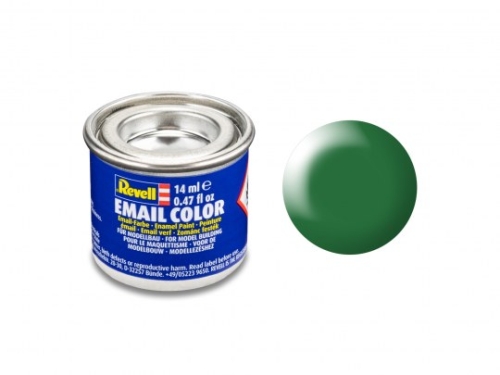 Enamel Color leaf green, satin, 14ml, RAL 6001  (GP 1L= 228,57€)