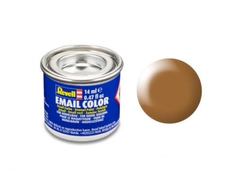 Enamel Color wood brown, satin, 14ml, RAL 8001  (GP 1L= 228,57€)