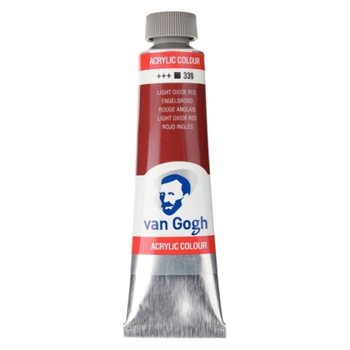 Talens Van Gogh Acrylic Paint Tube 40 ml English Red 339 (g.P. 1L= 97,50€)