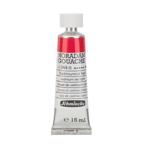 Schmincke Horadam Gouache 15ml Kadiumrot hell 344 Serie 3 (g.P. 1L=663,33€)