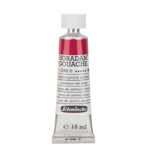 Schmincke Horadam Gouache 15ml Kadiumrot dunkel 348 Serie 3 (g.P. 1L=663,33€)