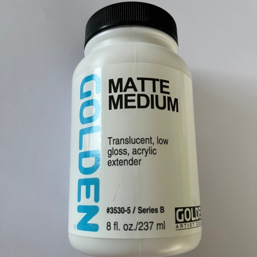 Golden Lasur für Acrylfarben "Matte Medium" Serie B, 237ml (g.P. 1L=70,04€)